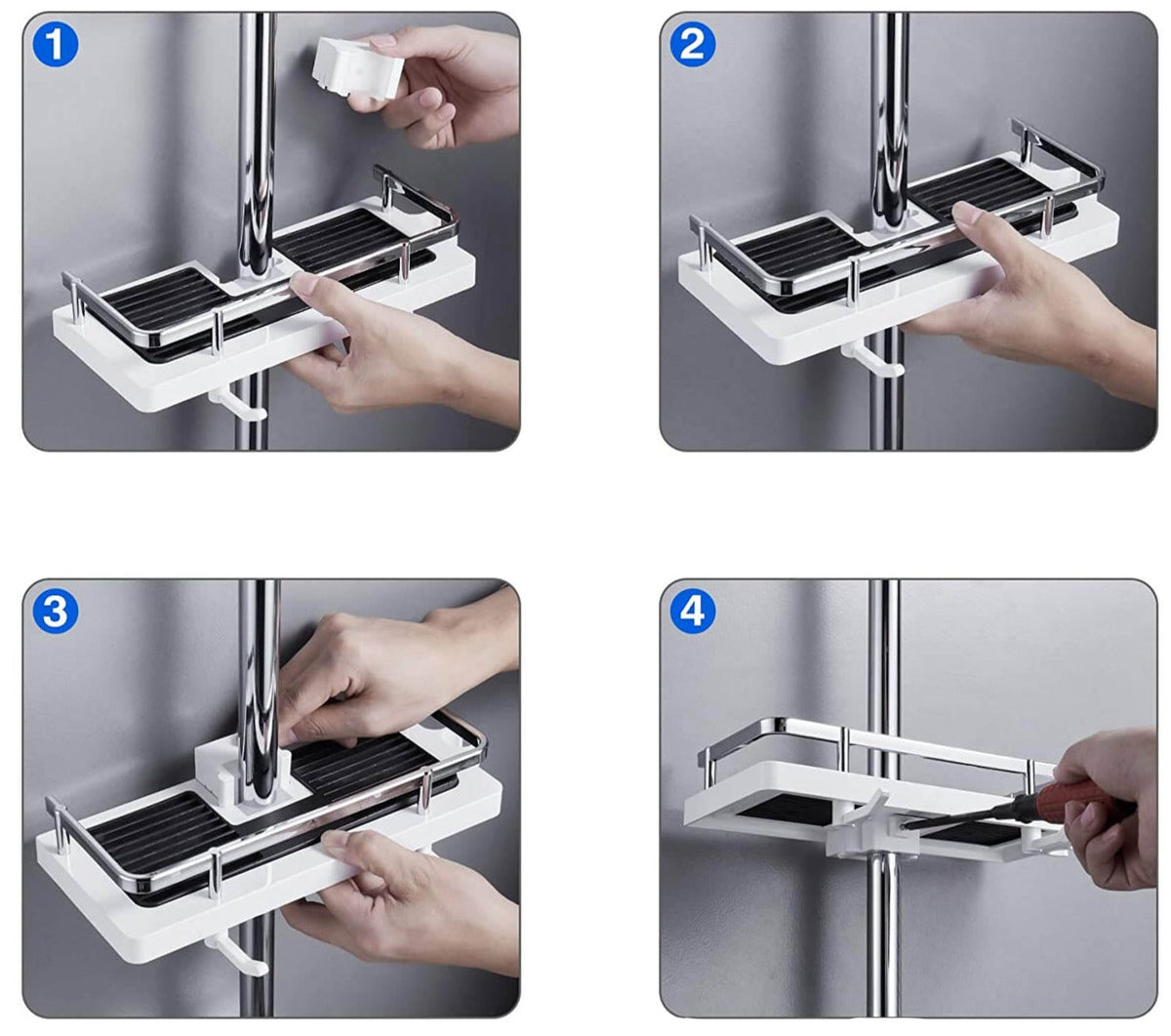 Bathroom Shower Storage Rack Organizer