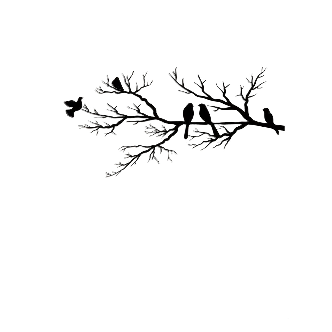 Birds on a Branch Wall Art for Home Decor - Nature-Inspired Design