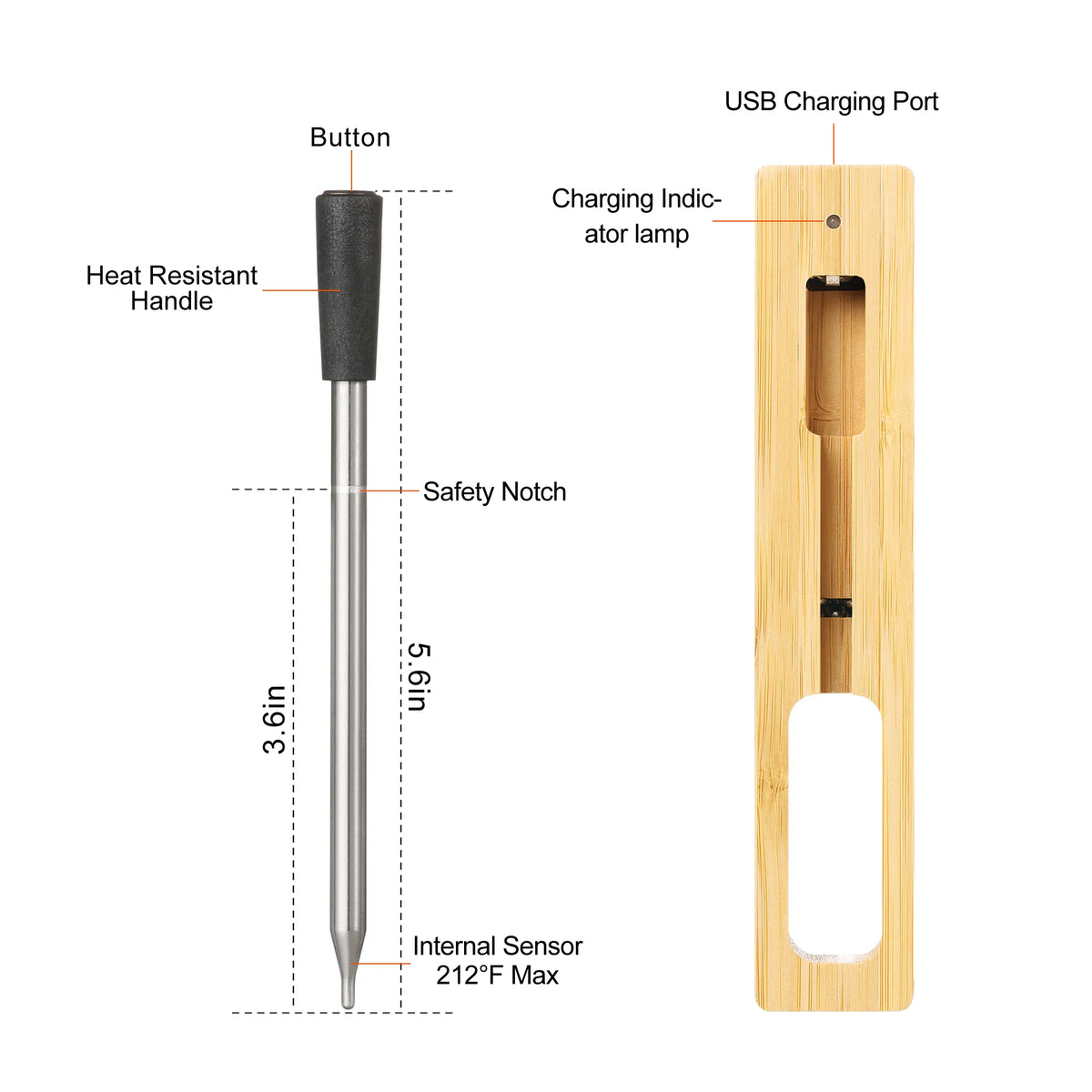 Bluetooth Meat Thermometer – Precise Wireless Cooking