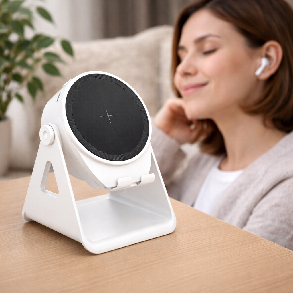 Bluetooth Speaker and Phone Stand with Inductive Wireless Charging