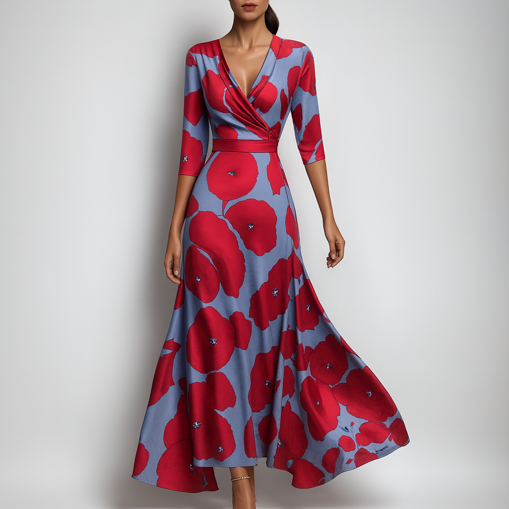 Boho V-Neck Summer Maxi Dress