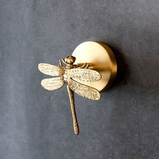 Brass Animal Wall Hooks with Gold Accents