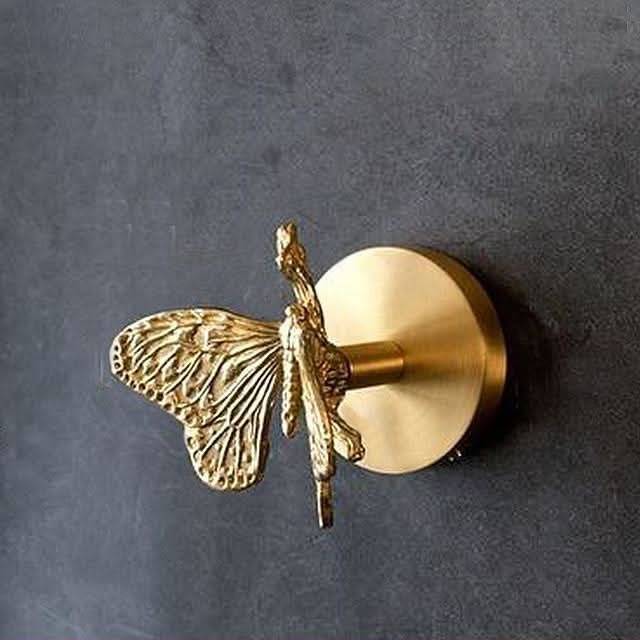 Brass Animal Wall Hooks with Gold Accents