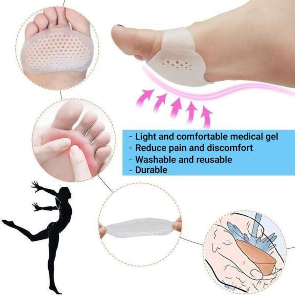 Breathable Gel Metatarsal Pads - Set of 2