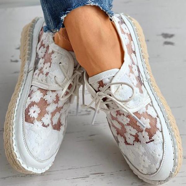 Breathable Orthopedic Shoes with Autumn Pattern