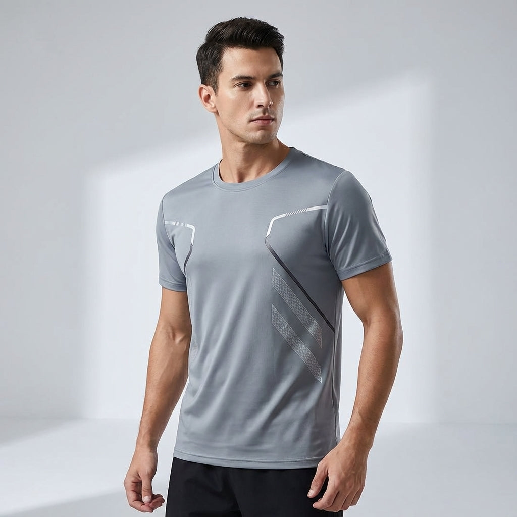 Breathable Printed Sports T-Shirt