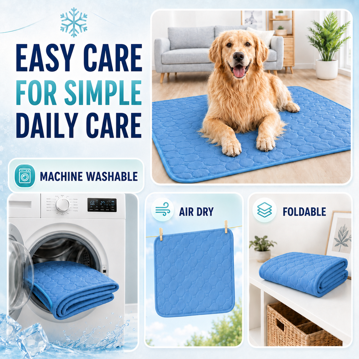Breathable Self-Cooling Pet Sleeping Mat
