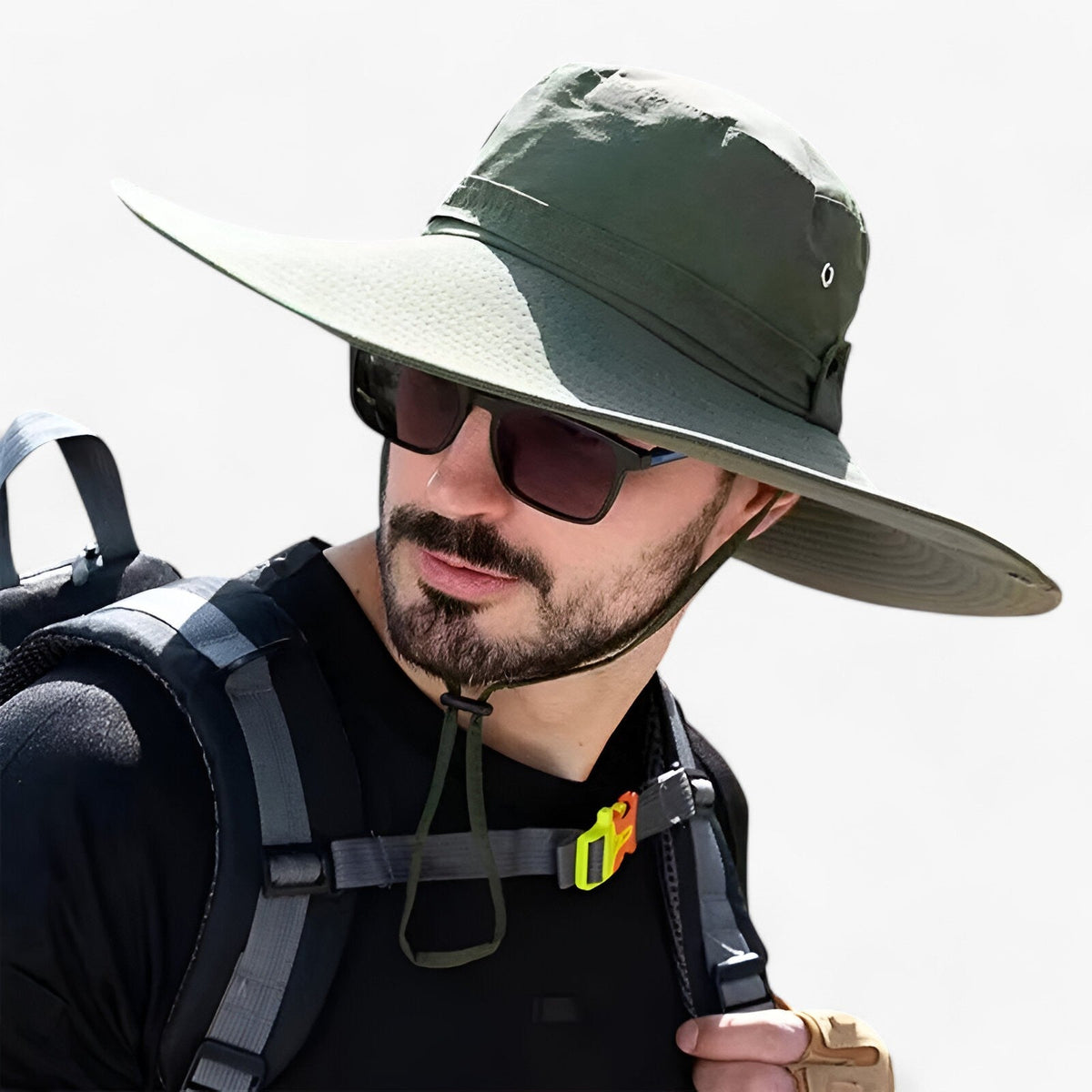 Breathable UV Protection Outdoor Sun Hat for Hiking, Camping & Fishing