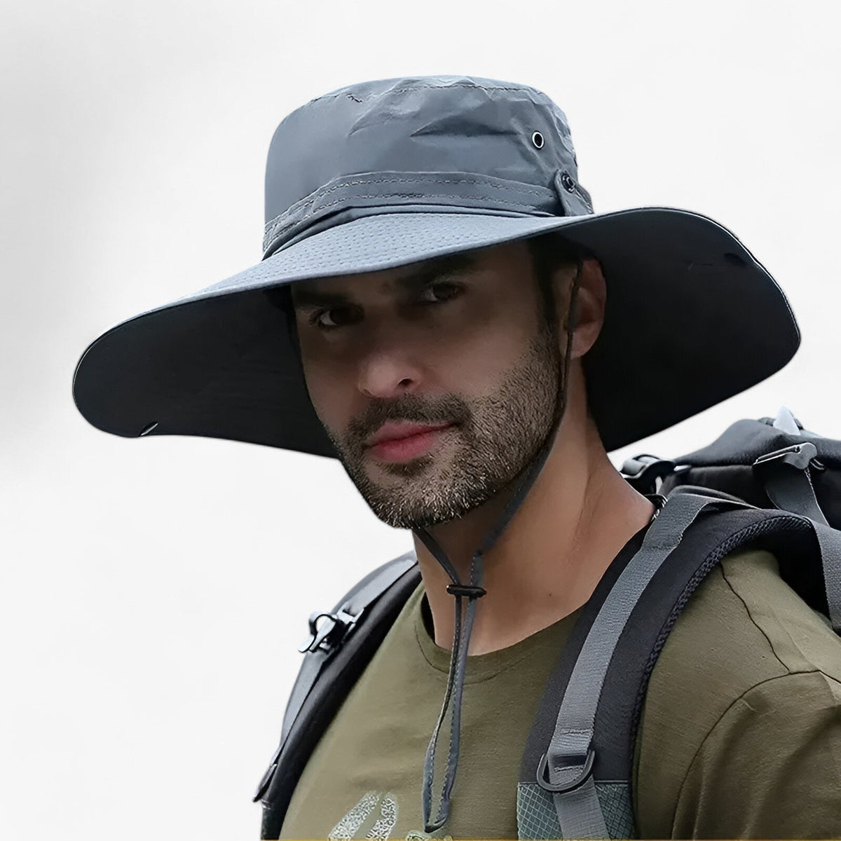 Breathable UV Protection Outdoor Sun Hat for Hiking, Camping & Fishing