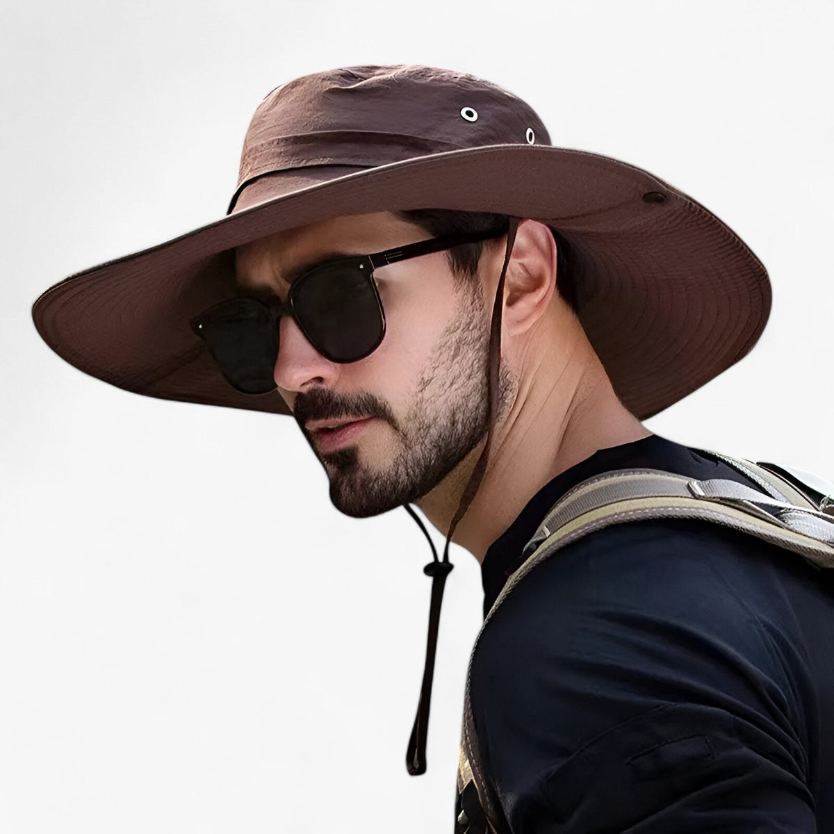 Breathable UV Protection Outdoor Sun Hat for Hiking, Camping & Fishing