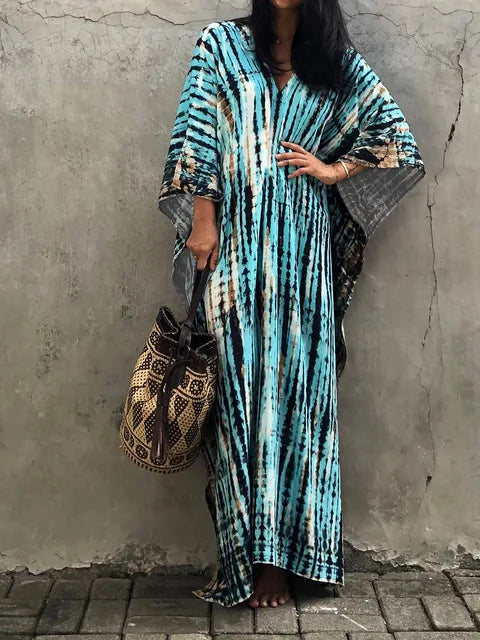 Breezy and Elegant Summer Kaftan Maxi Dress