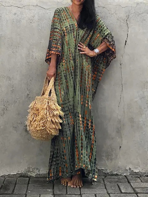 Breezy and Elegant Summer Kaftan Maxi Dress