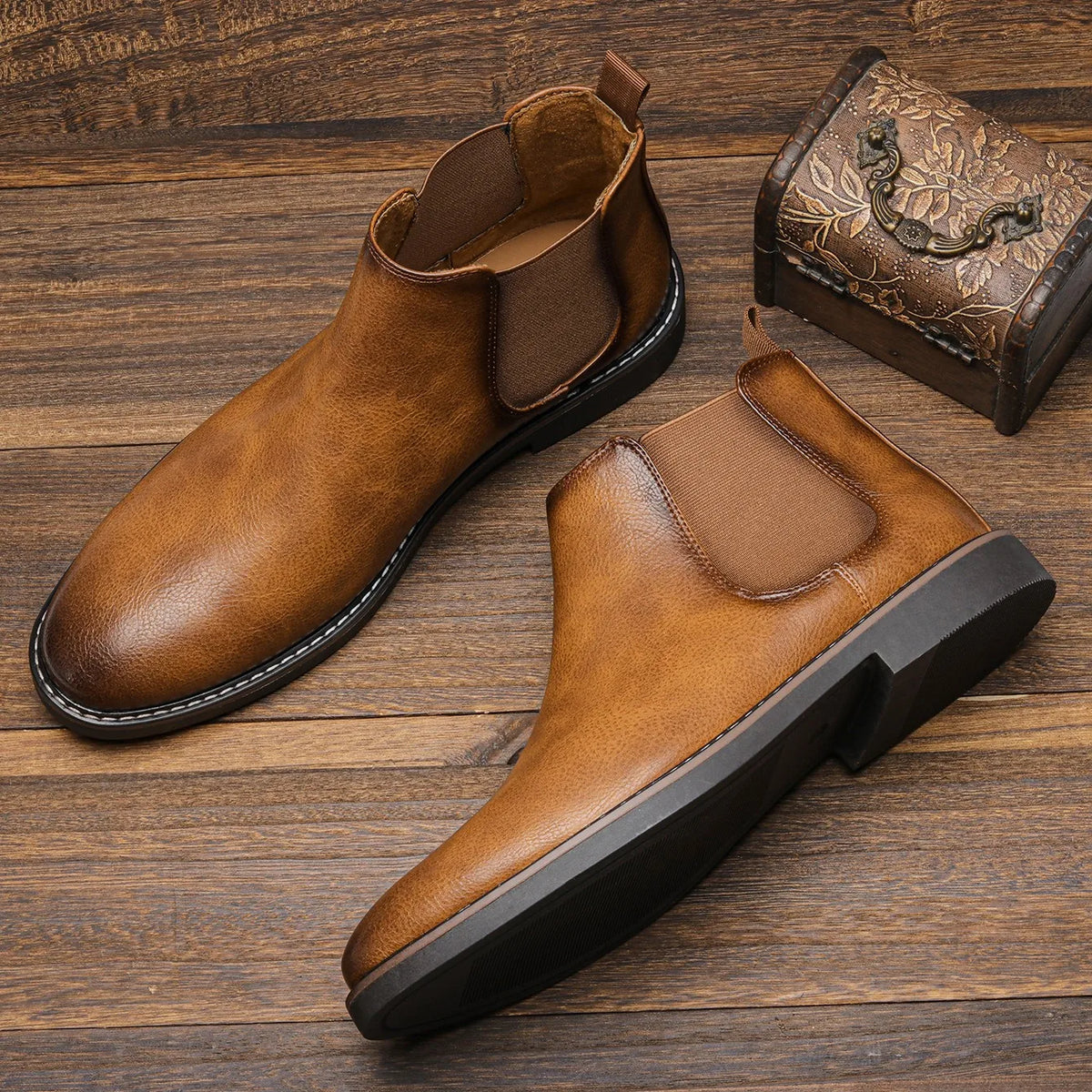 Brown Chelsea Ankle Boots for Everyday Wear