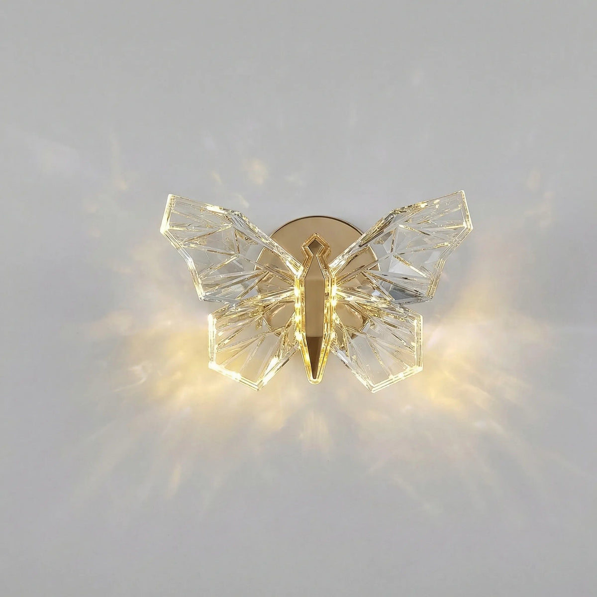Butterfly-Shaped LED Wall Sconce with Energy-Saving Technology and Sculptural Design