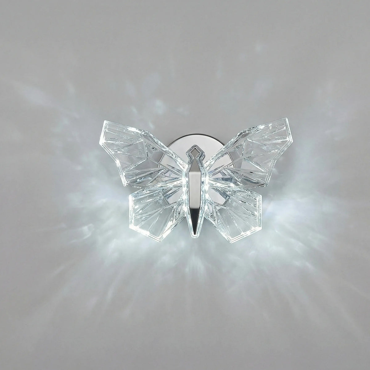 Butterfly-Shaped LED Wall Sconce with Energy-Saving Technology and Sculptural Design