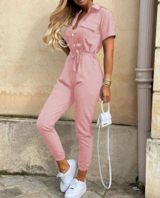 Button-Down Jumpsuit