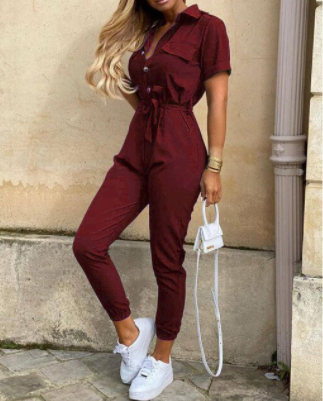 Button-Down Jumpsuit