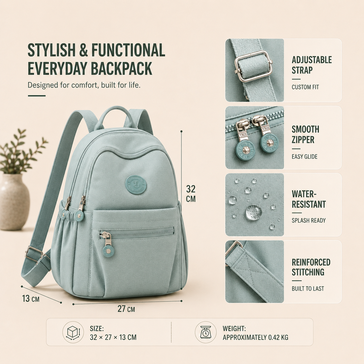 Casual Mini Backpack
