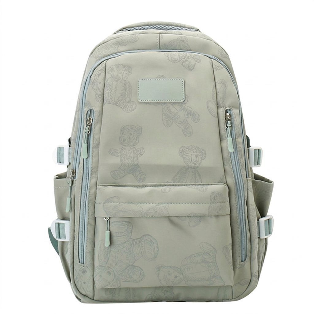 Casual Zip Backpack