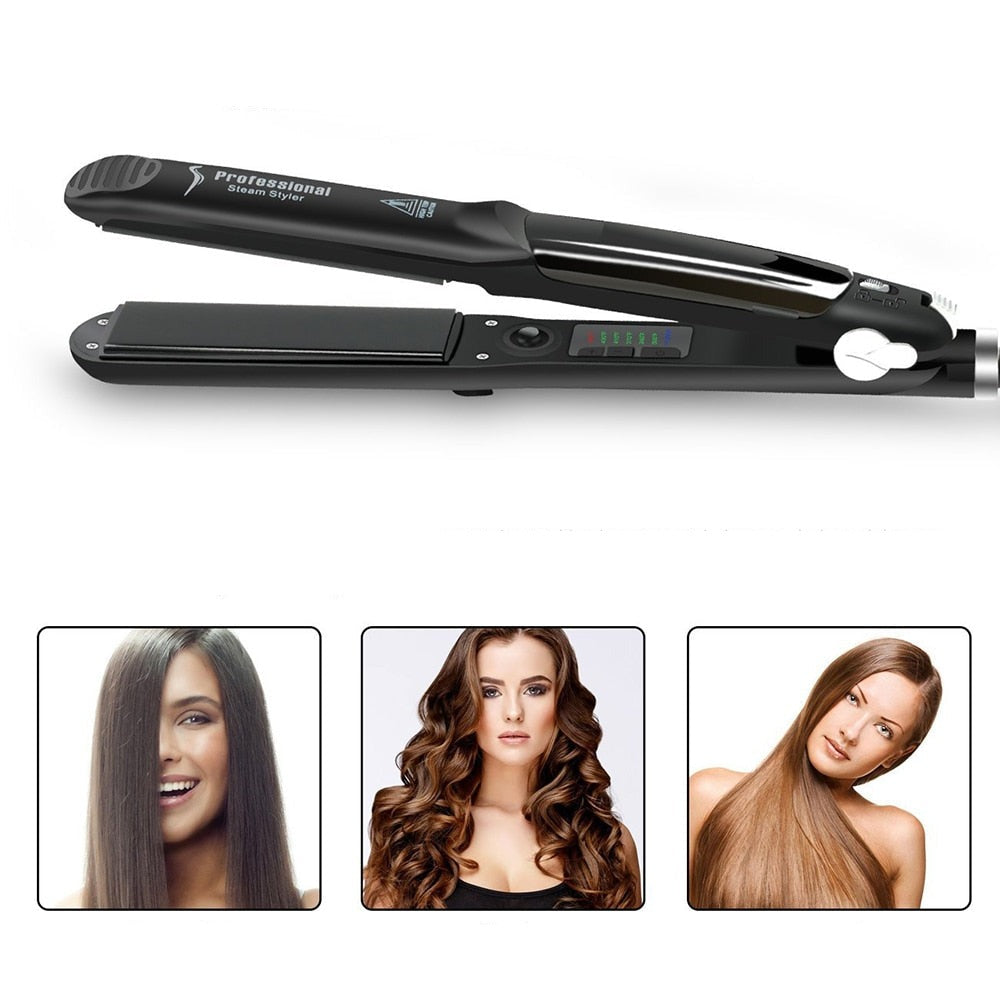 Ceramic Steam Hair Straightener