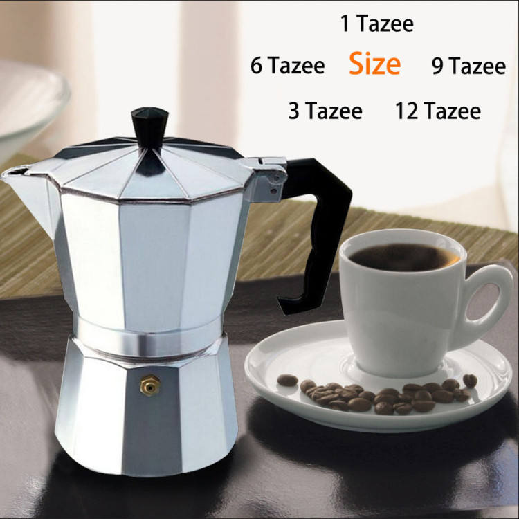 Classic Italian Stovetop Espresso Maker - 12-Cup Moka Pot
