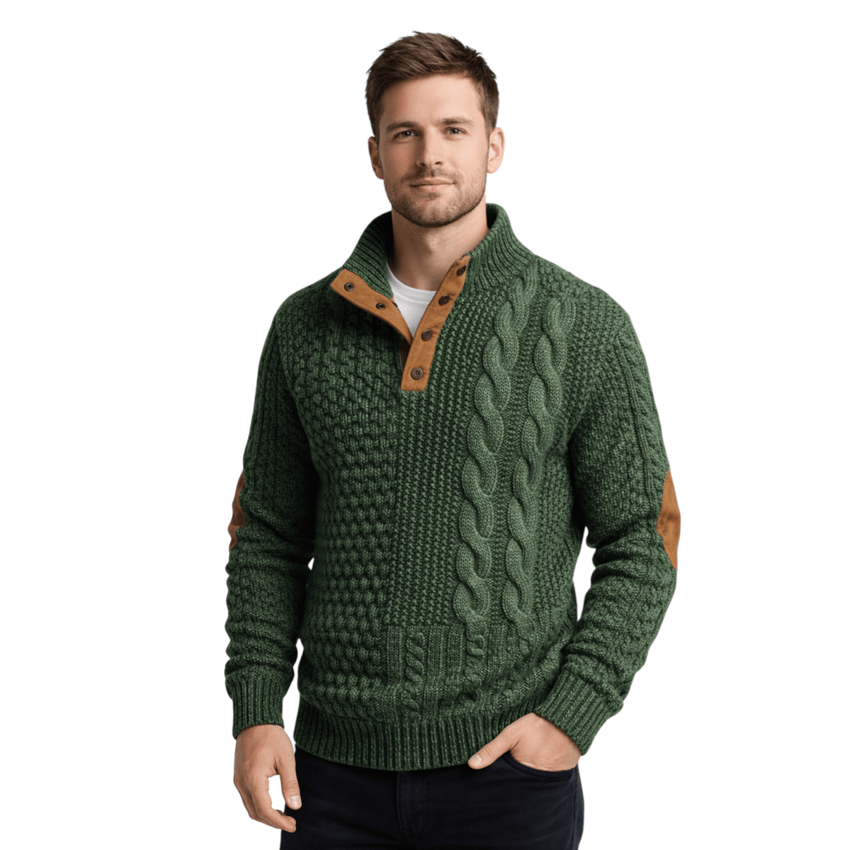 Classic Men's High-Collar Sweater