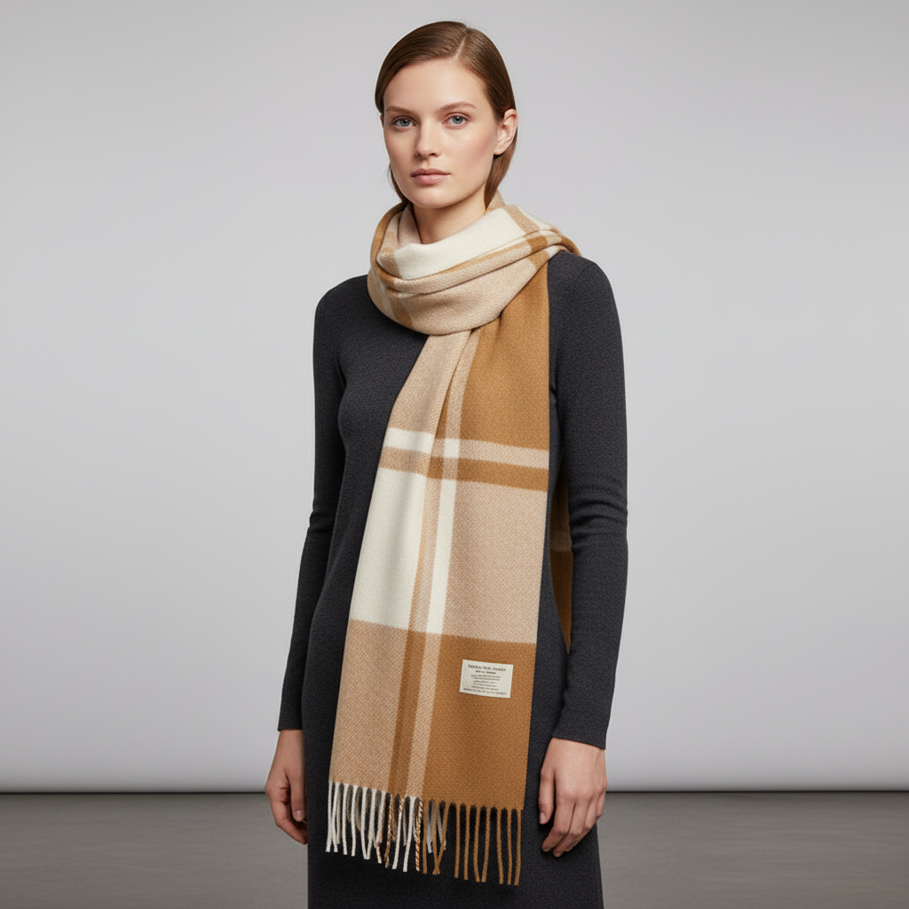 Classic Plaid Winter Scarf