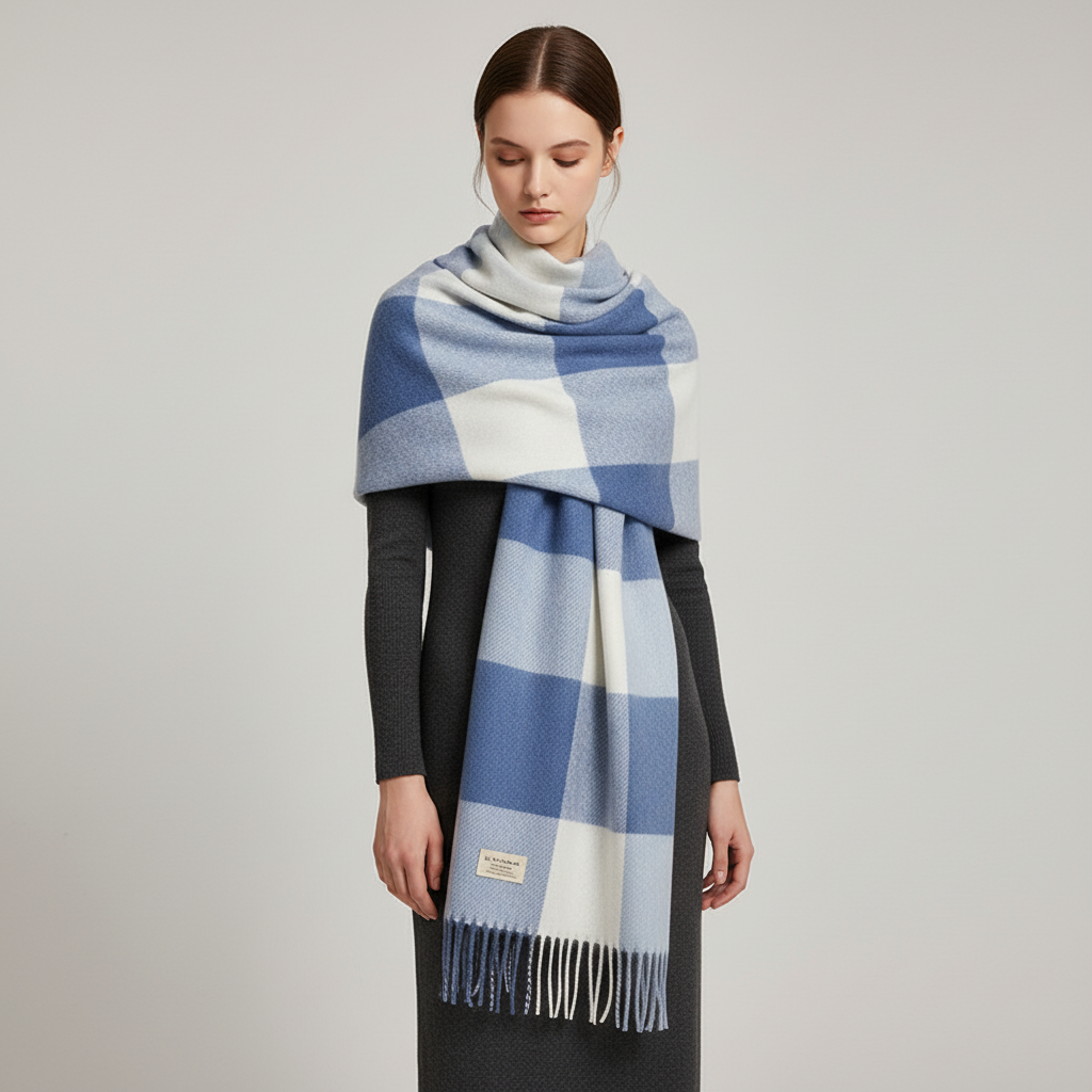 Classic Plaid Winter Scarf