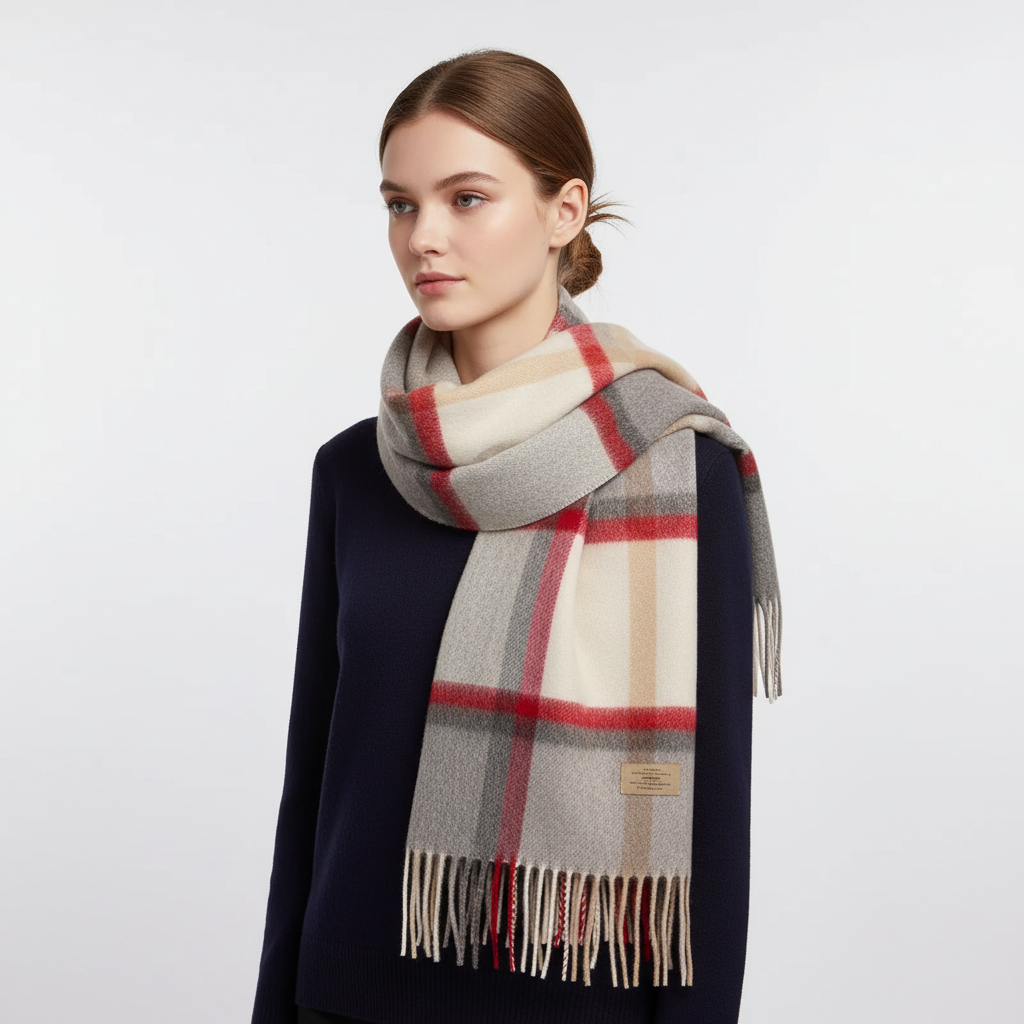 Classic Plaid Winter Scarf
