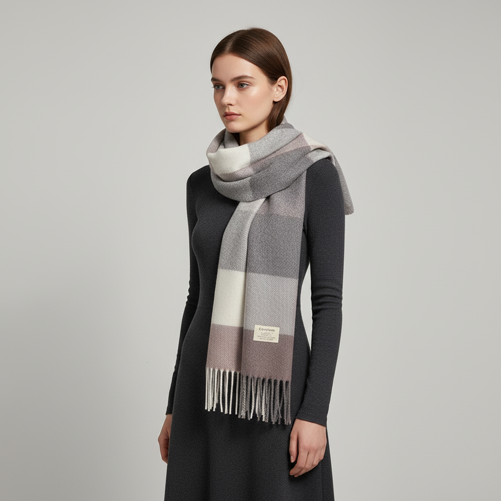 Classic Plaid Winter Scarf