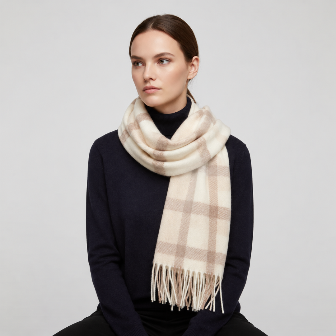 Classic Plaid Winter Scarf