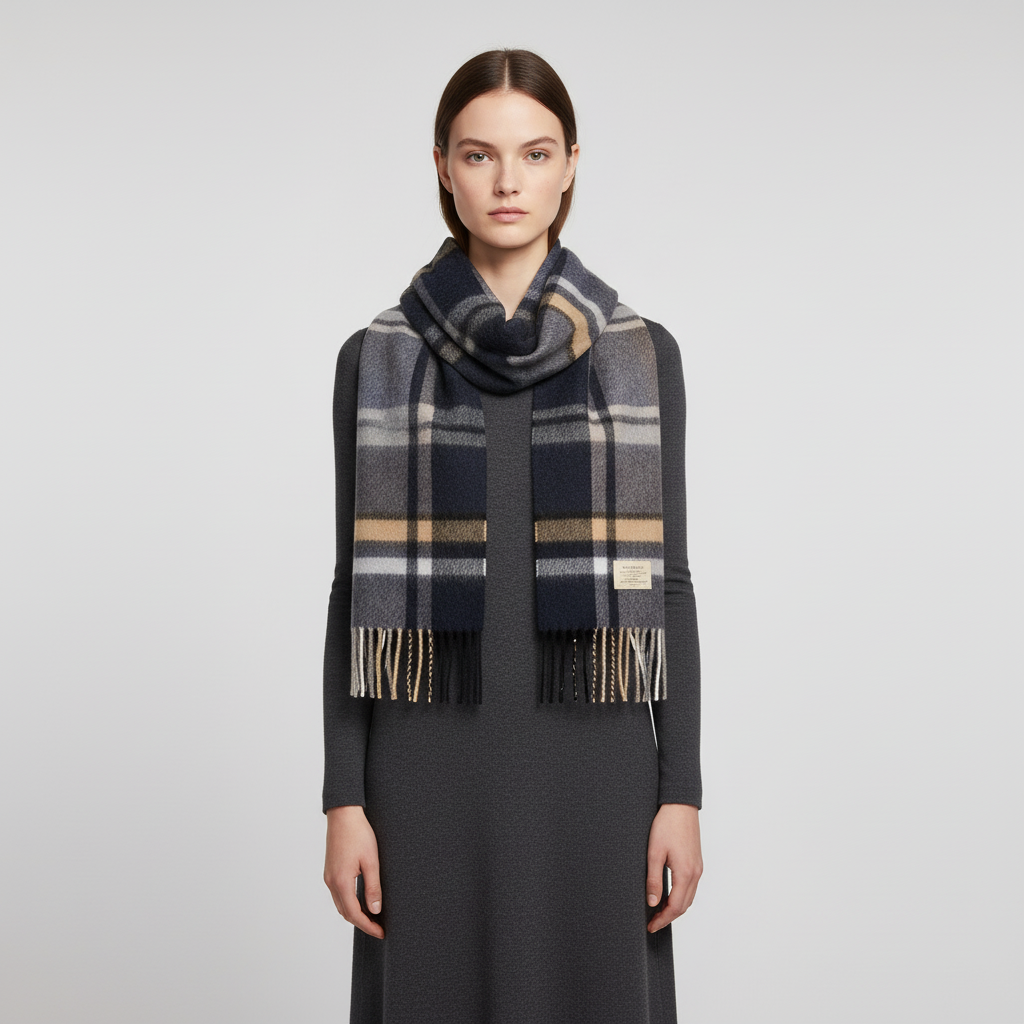 Classic Plaid Winter Scarf