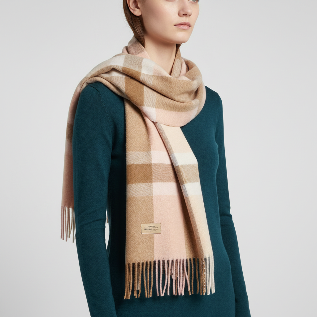 Classic Plaid Winter Scarf