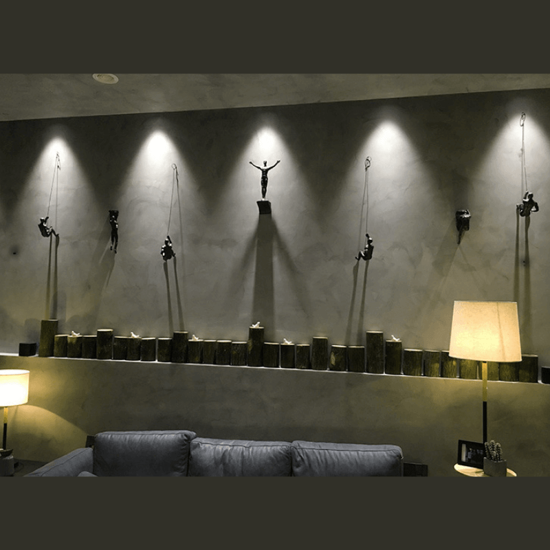 Climbing Figures Wall Decor – Modern Art Set