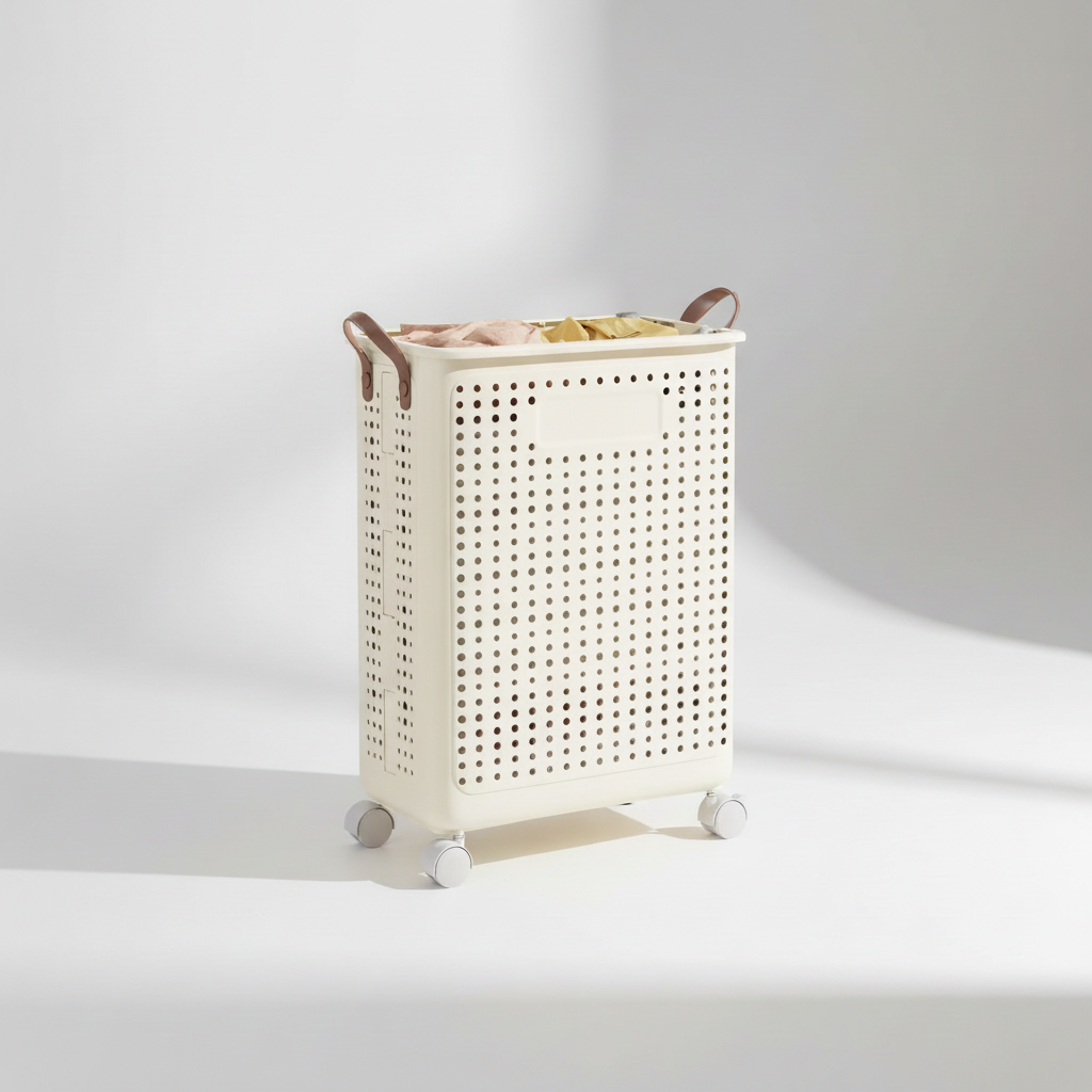 Collapsible Rolling Laundry Hamper