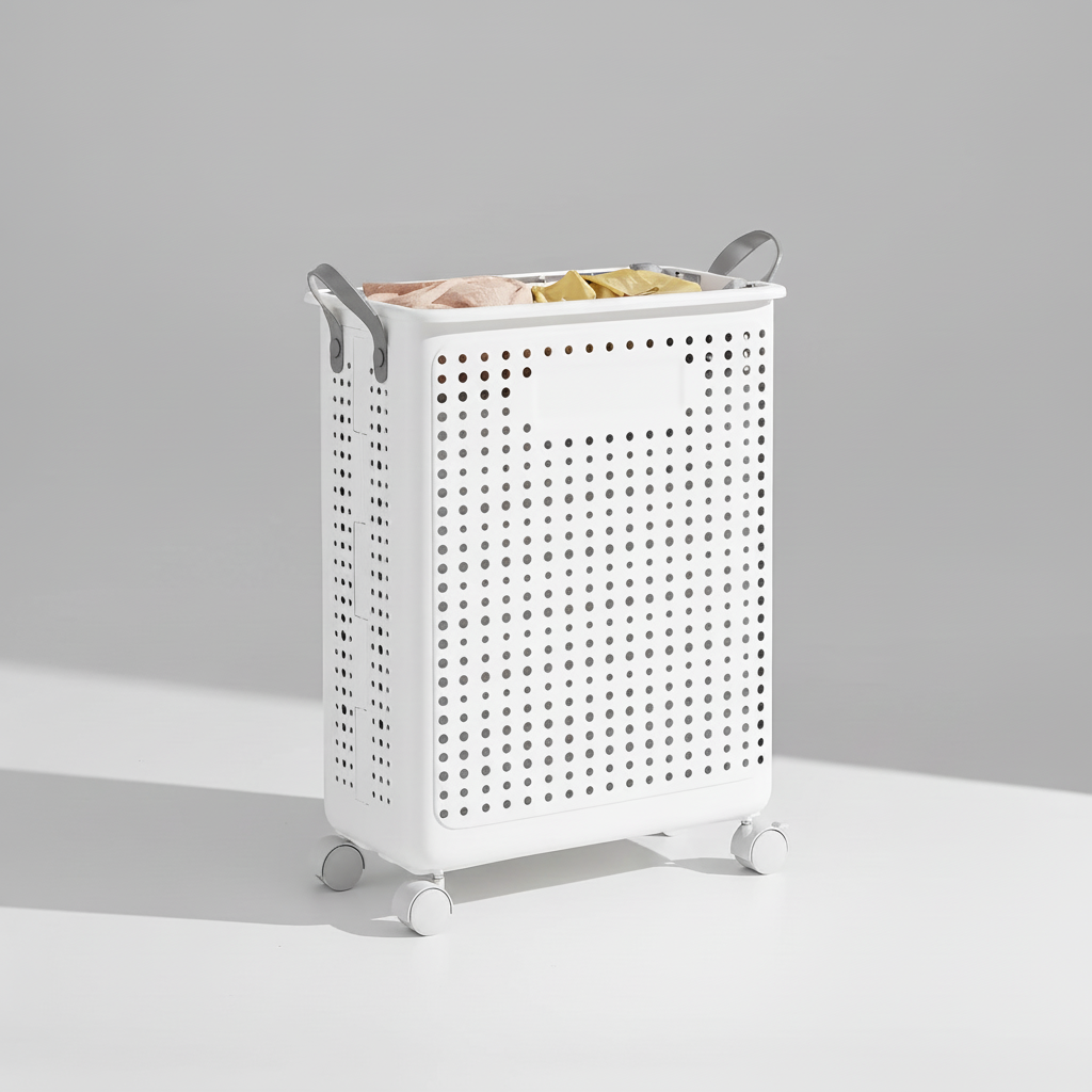 Collapsible Rolling Laundry Hamper