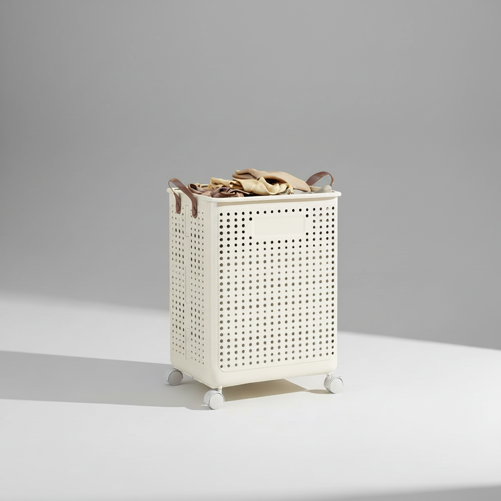 Collapsible Rolling Laundry Hamper