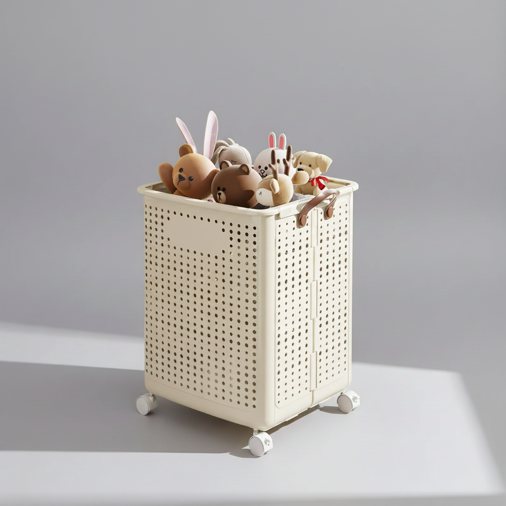 Collapsible Rolling Laundry Hamper