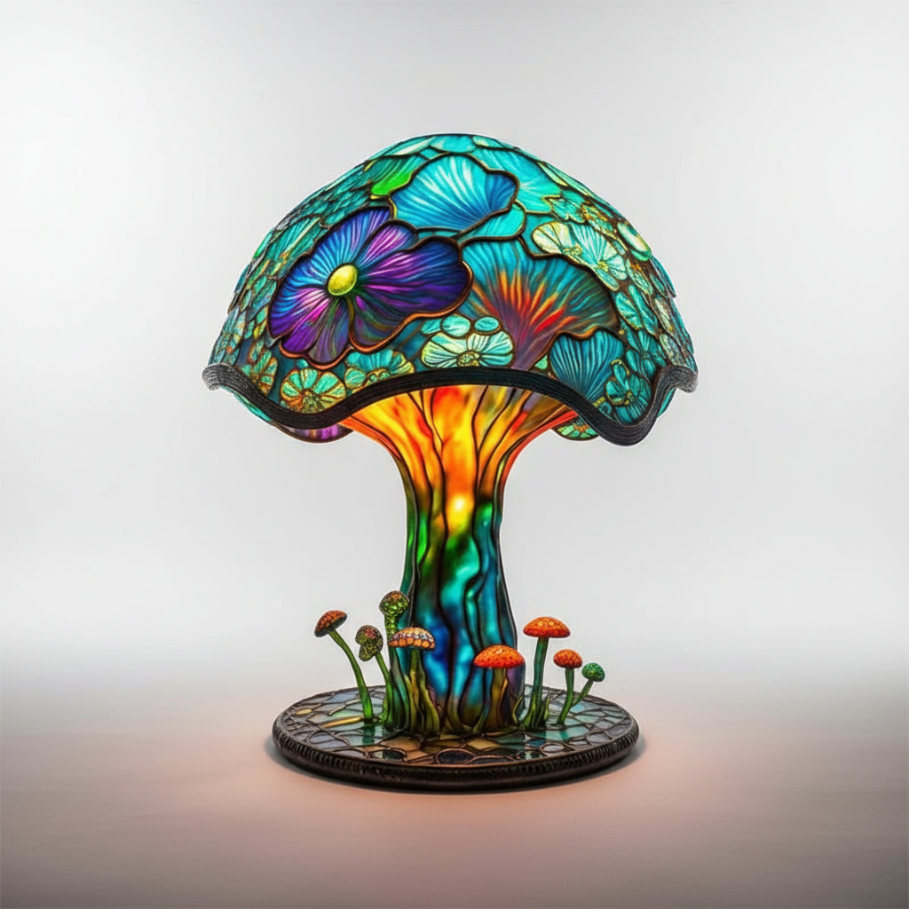 Colorful Glass Table Lamp