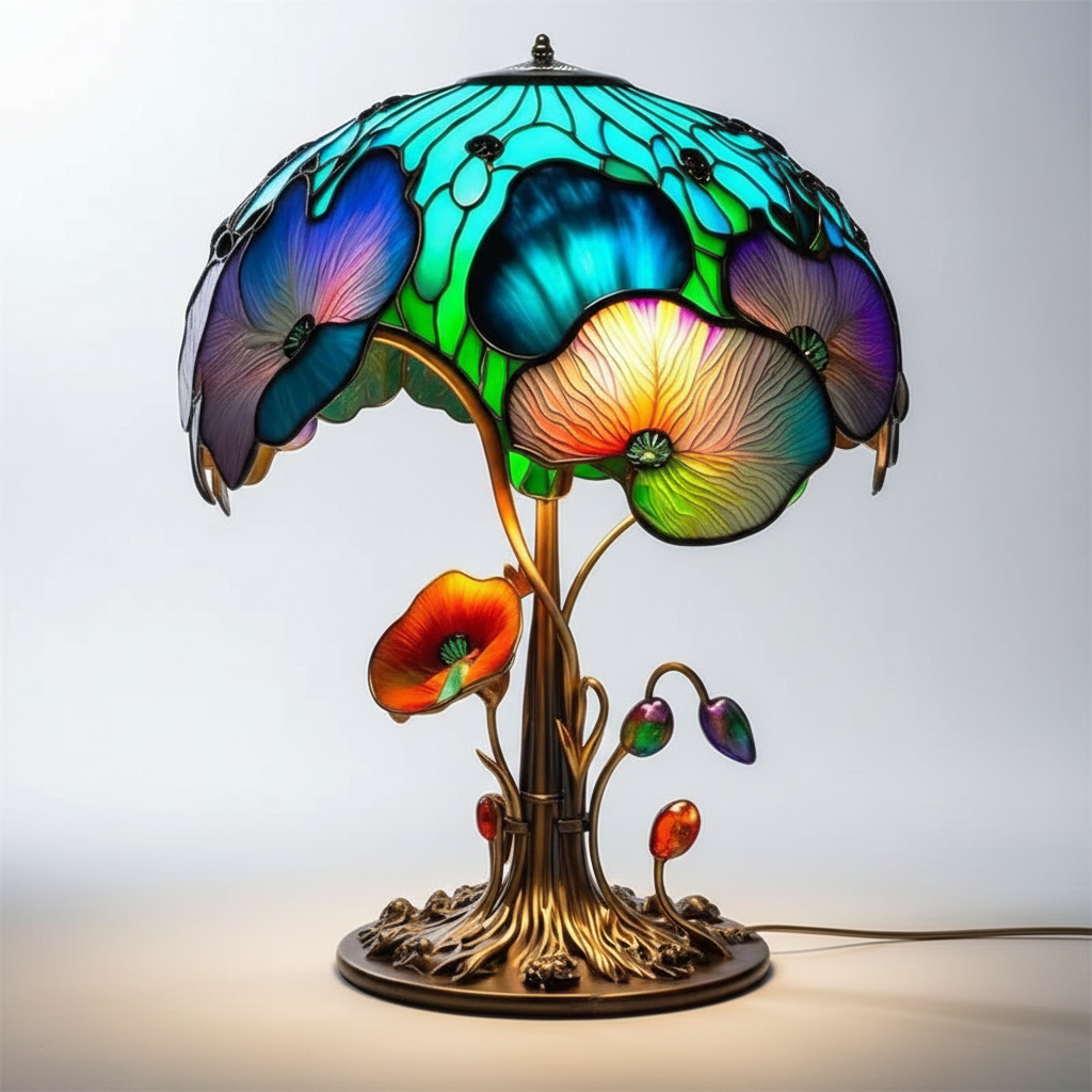 Colorful Glass Table Lamp