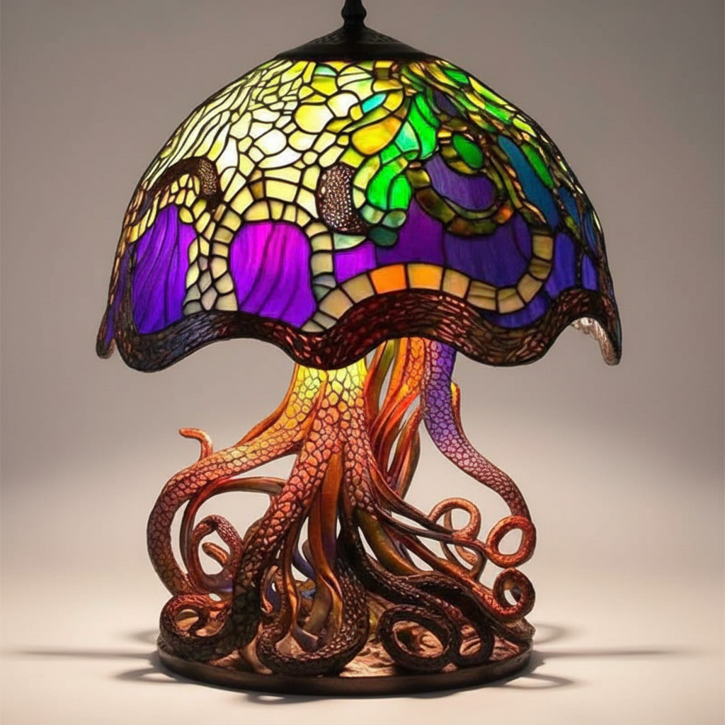 Colorful Glass Table Lamp