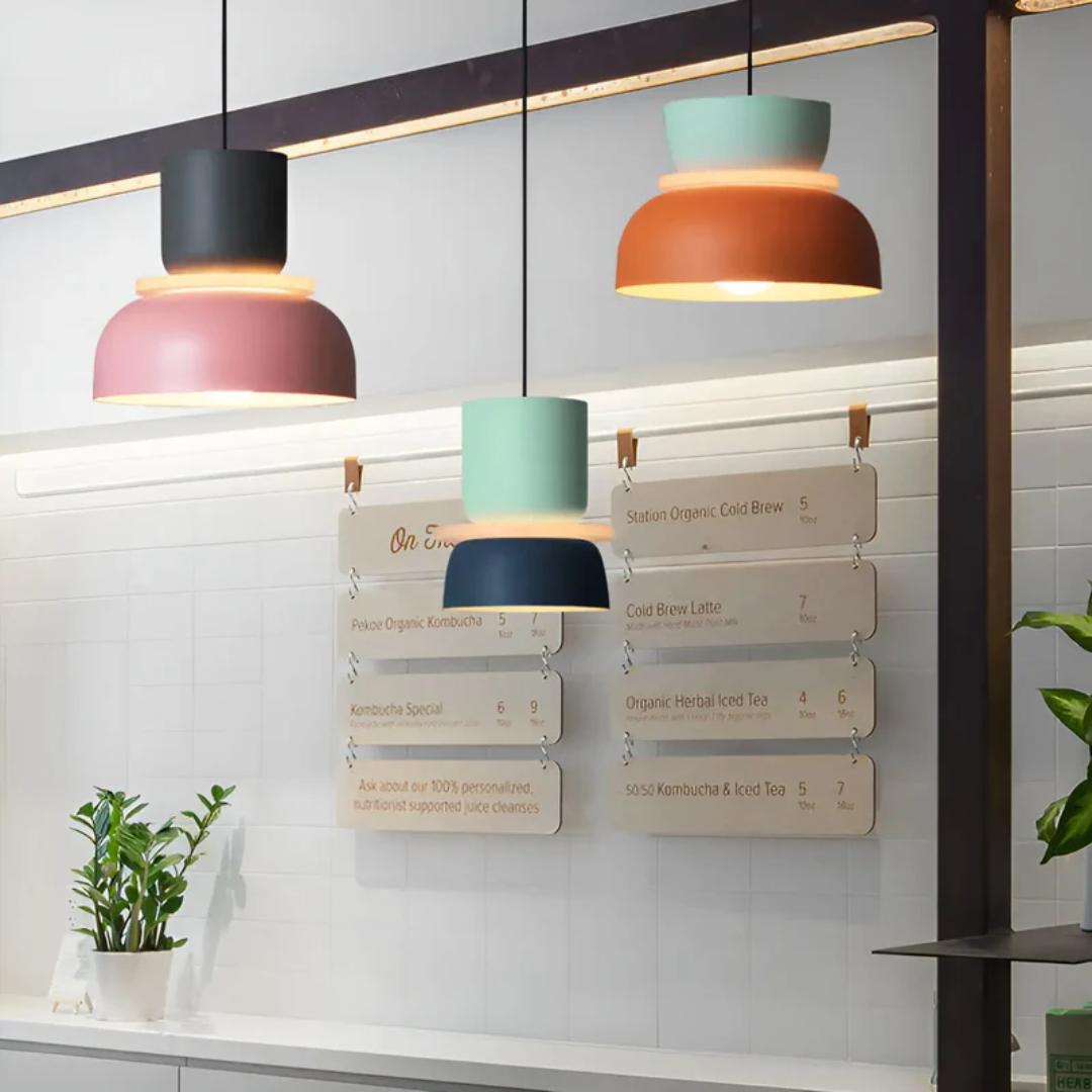 Colorful Macaron LED Pendant Light