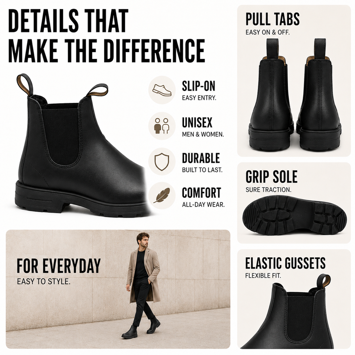 Comfort Chelsea Boots