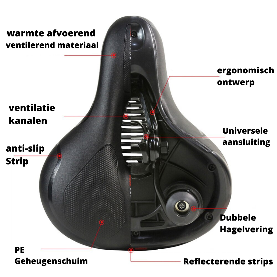 Comfortable Ergonomic Universal Fit Bike Saddle