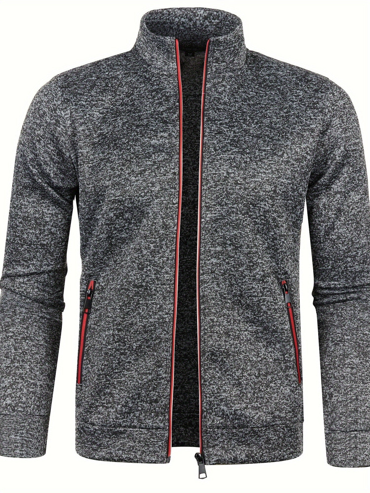 Comfortable Men's Zip-Up Cardigan
