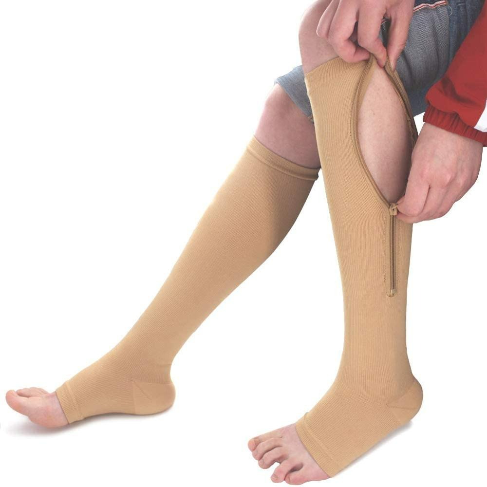 Comfortable Zippered Compression Socks