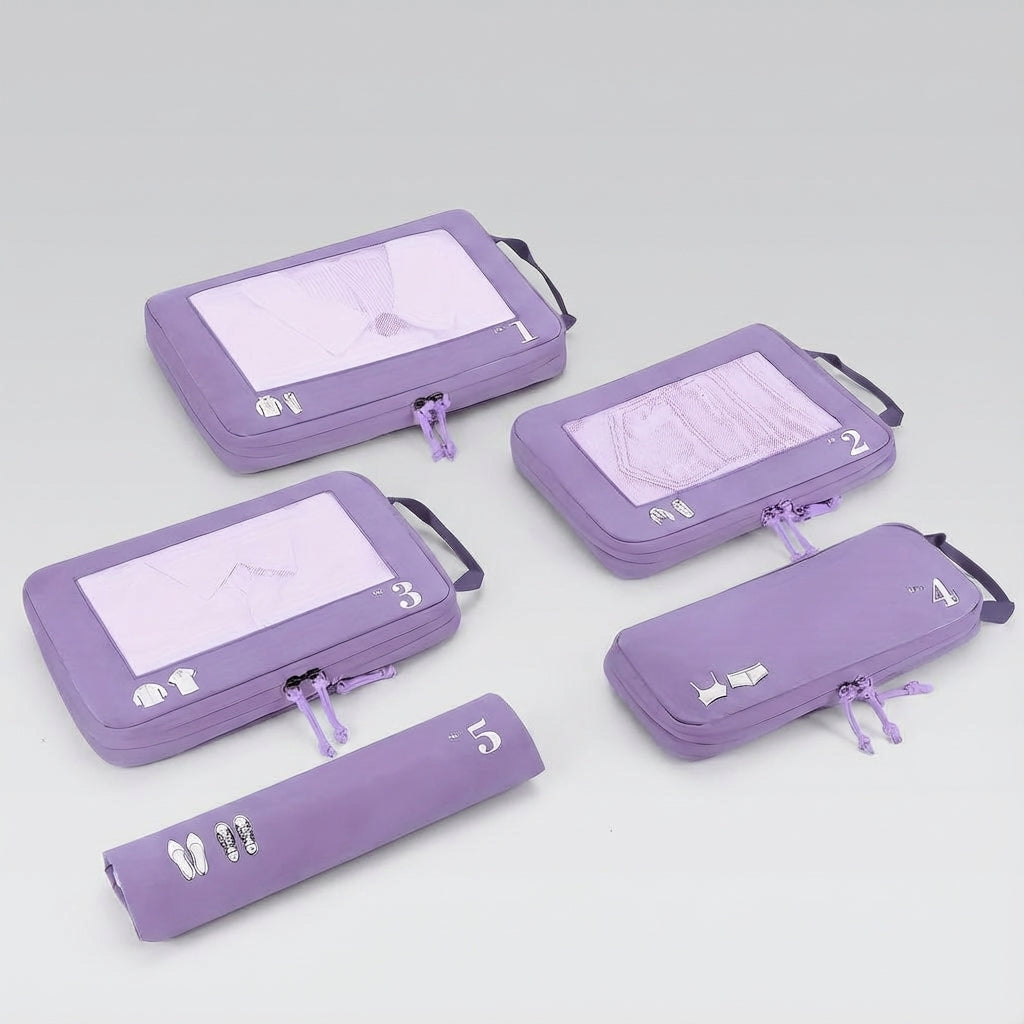 Compact Compression Packing Cube Set – Keep Your Suitcase Organized