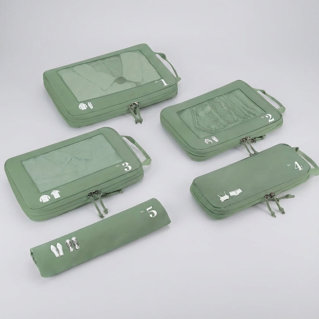 Compact Compression Packing Cube Set – Keep Your Suitcase Organized