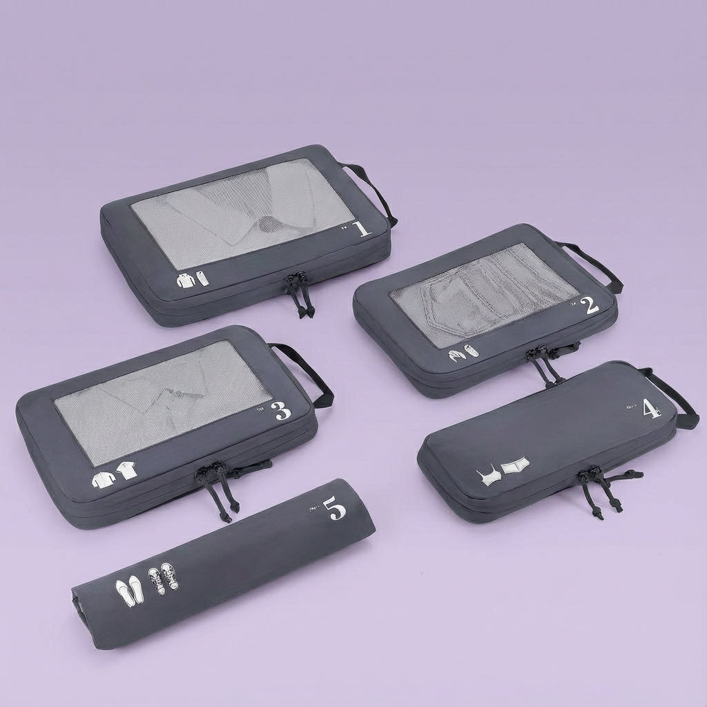 Compact Compression Packing Cube Set – Keep Your Suitcase Organized