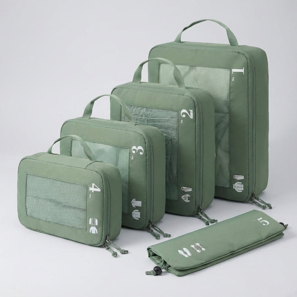 Compact Compression Packing Cube Set – Keep Your Suitcase Organized